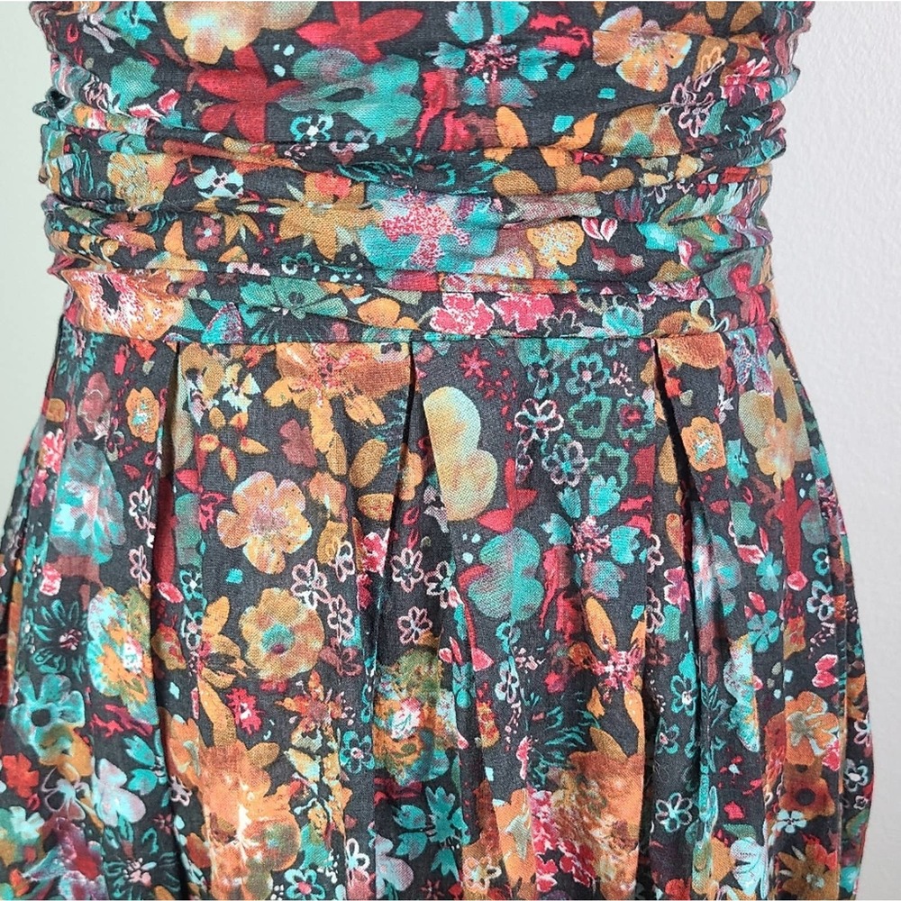 AMERICAN RAG | FLORAL STRAPLESS DRESS - Picture 4 of 11